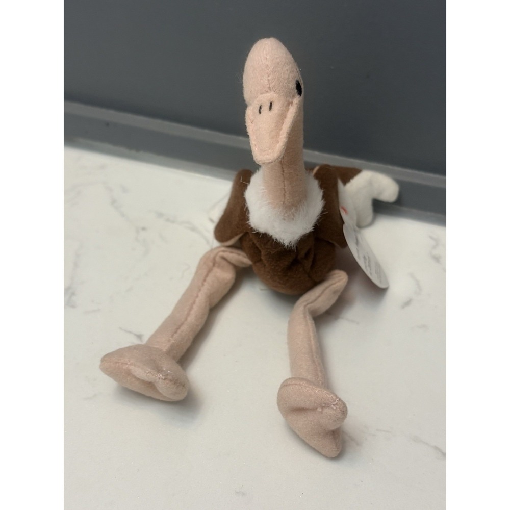 TY Teenie Beanie Baby Stretchy the Ostrich McDonald's toy with Tush tags